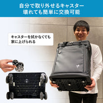 機内持ち込みから5泊まで！1つで6役、変幻自在の多機能スーツケースTRIPLUS（トリプラス）