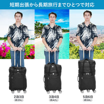 機内持ち込みから5泊まで！1つで6役、変幻自在の多機能スーツケースTRIPLUS（トリプラス）