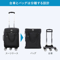 機内持ち込みから5泊まで！1つで6役、変幻自在の多機能スーツケースTRIPLUS（トリプラス）