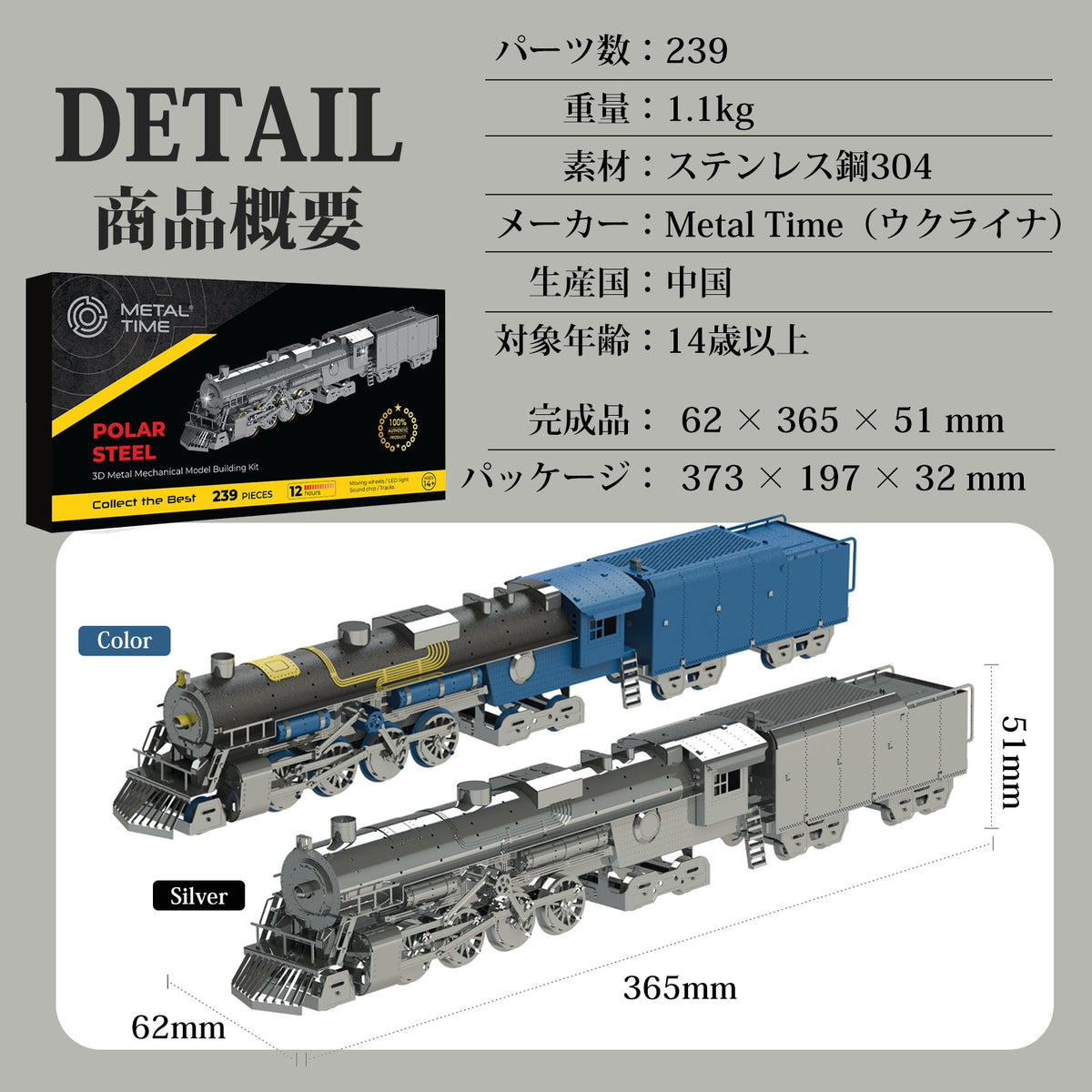 Polar Steel ポーラースチール 機関車